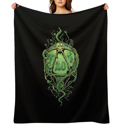 D20 of Growth Throw Blanket