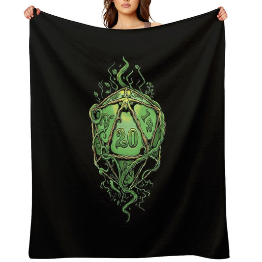 D20 of Growth Throw Blanket