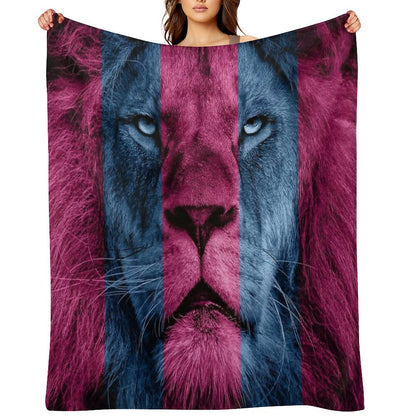 Aston Villa Lion Throw Blanket