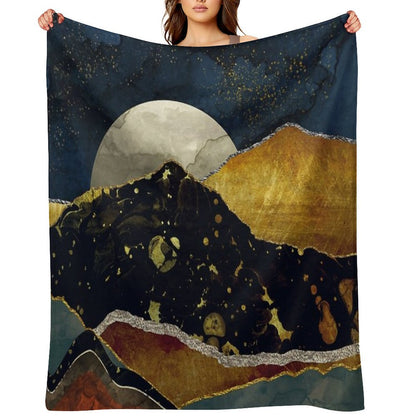 Bronze Night Throw Blanket