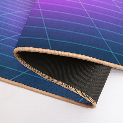 Synthwave Vaporwave Aesthetics Bath Mat