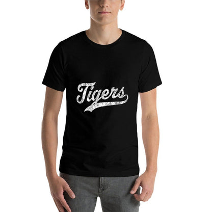 Tigers Mascot T Vintage Sports Name Design  Moisture-wicking T-Shirt