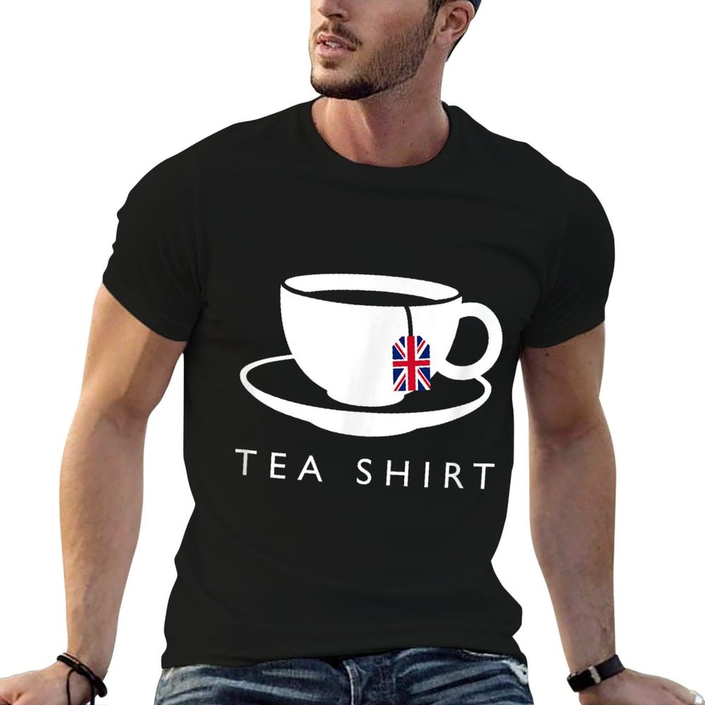 I Love English Tea UK Flag T-Shirt