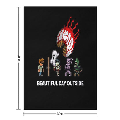 Mens Womens Terraria Game Halloween Throw Blanket