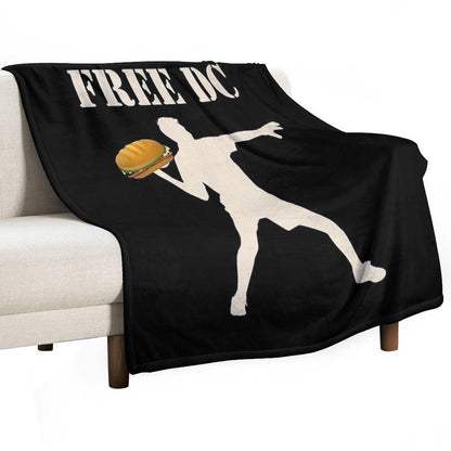 Free DC Resistance Sub Sandwich - Protest Movement Throw Blanket