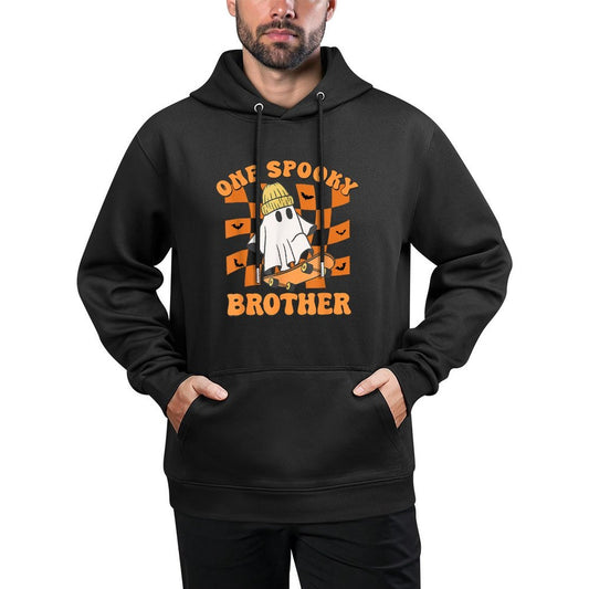 One Spooky Brother Birthday Halloween Skateboarding Ghost Casual Wear Hoodie