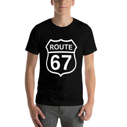 Route 67 Funny Six Seven 6 7 Meme Interstate Highway I-67  Odor-resistant T-Shirt