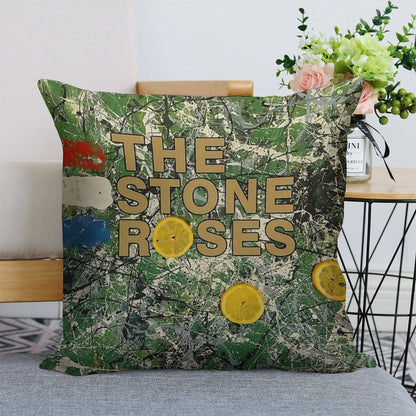 The Three Yellow Linen Throw Pillow Cover