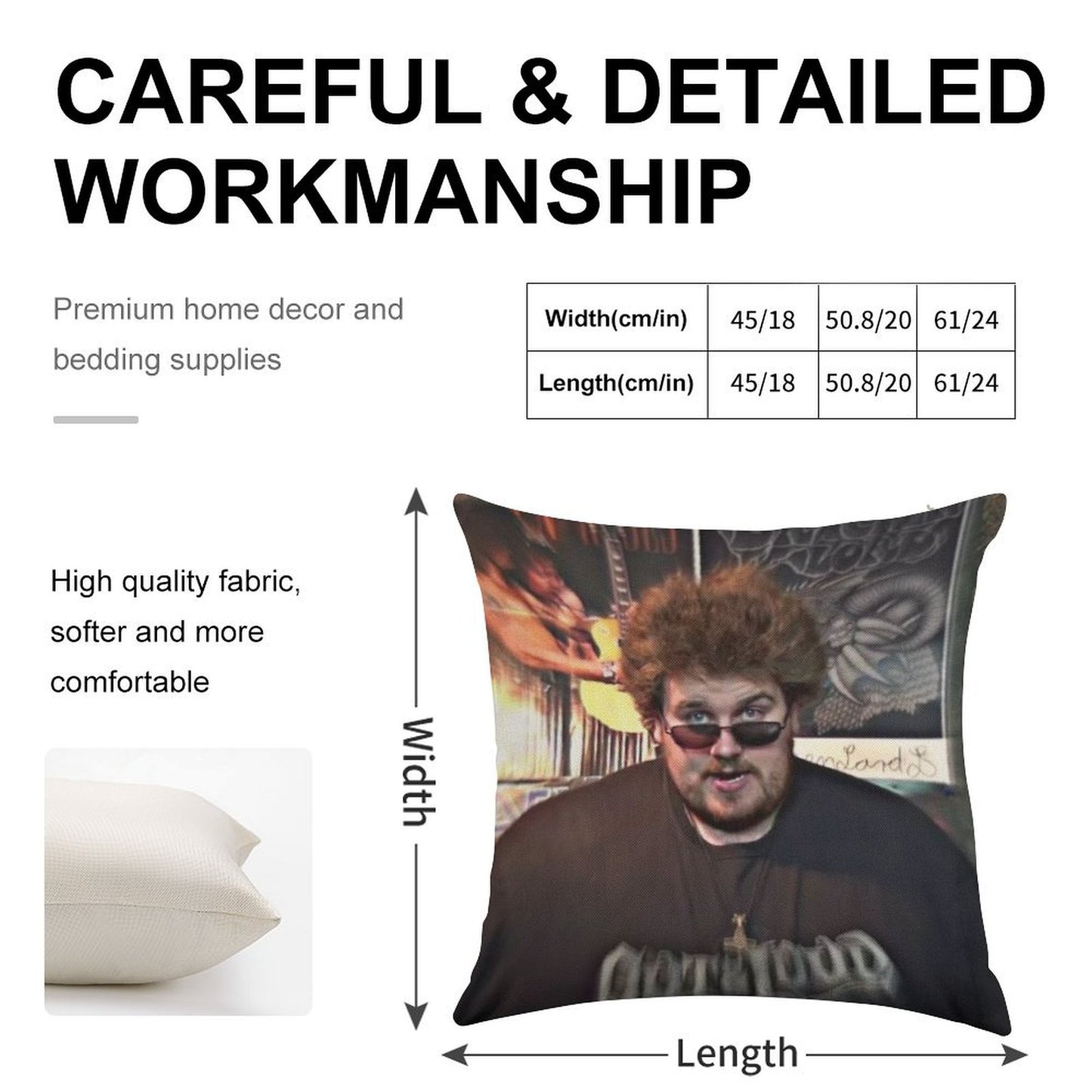 Drachenlord Rainer Winkler Linen Throw Pillow Cover