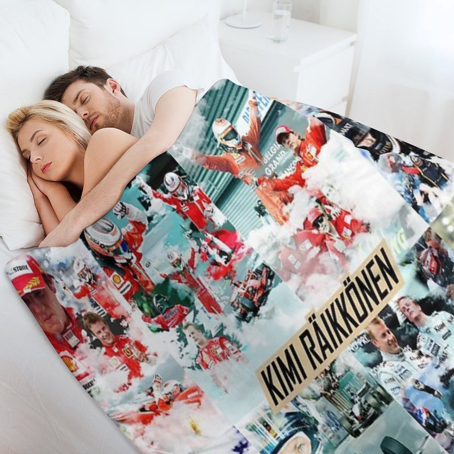 Kimi Raikkonen Career Throw Blanket