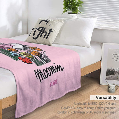 Moomin Mymble Reading Throw Blanket