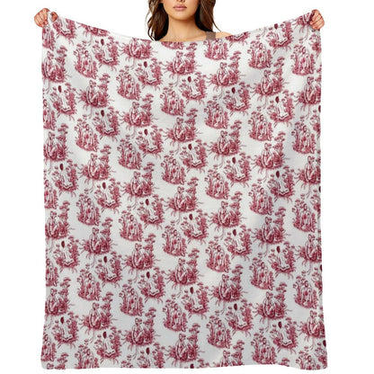 Men Toile Throw Blanket