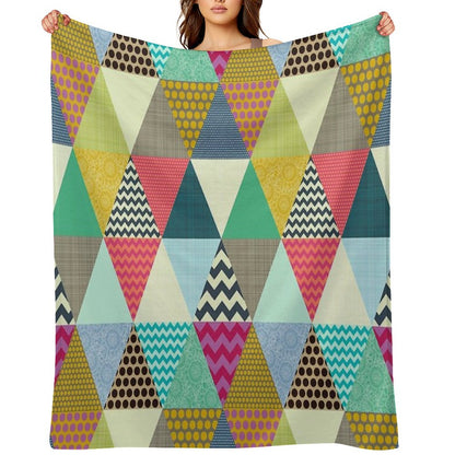 New York Beauty Triangles Throw Blanket