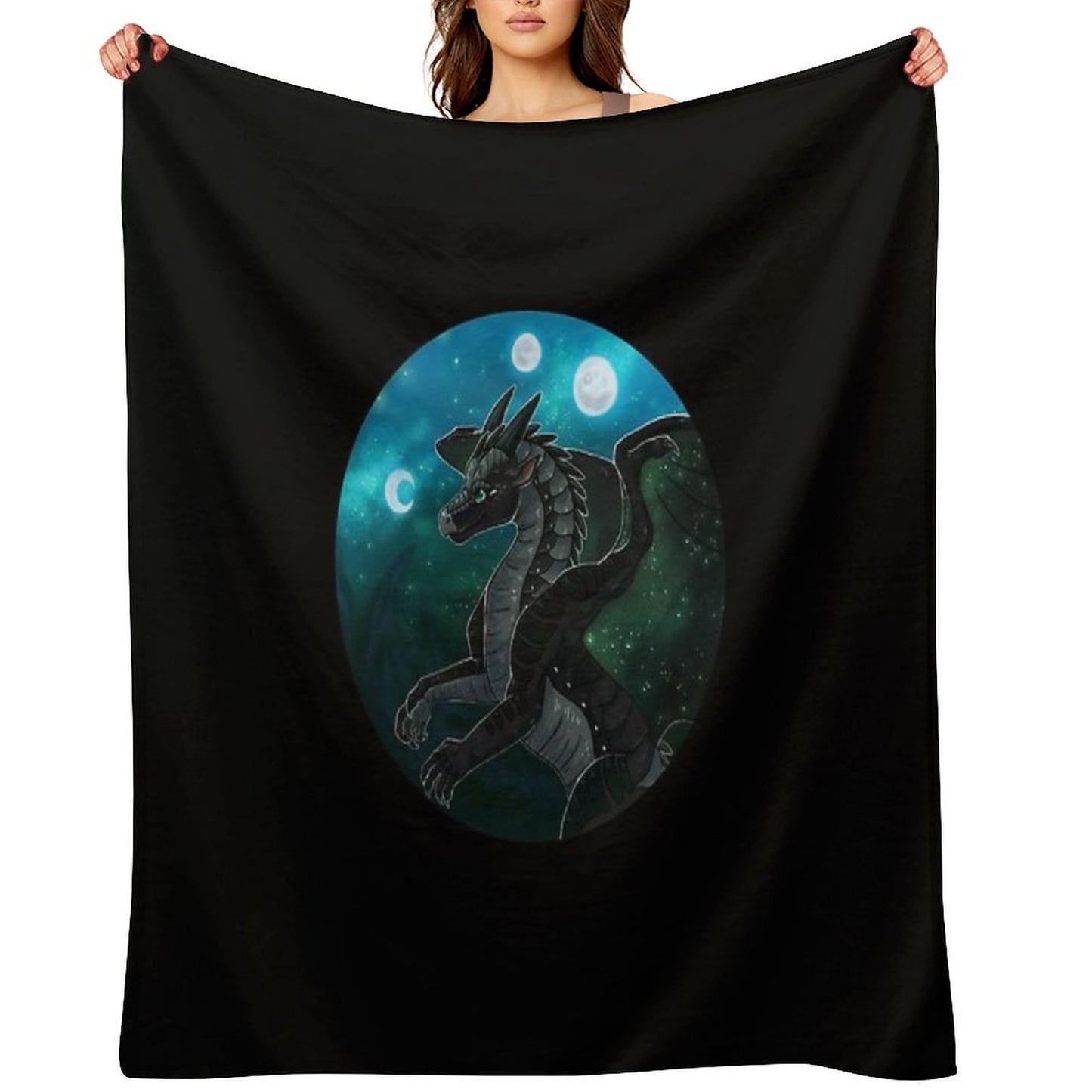 Wings of Fire - Moonwatcher Throw Blanket