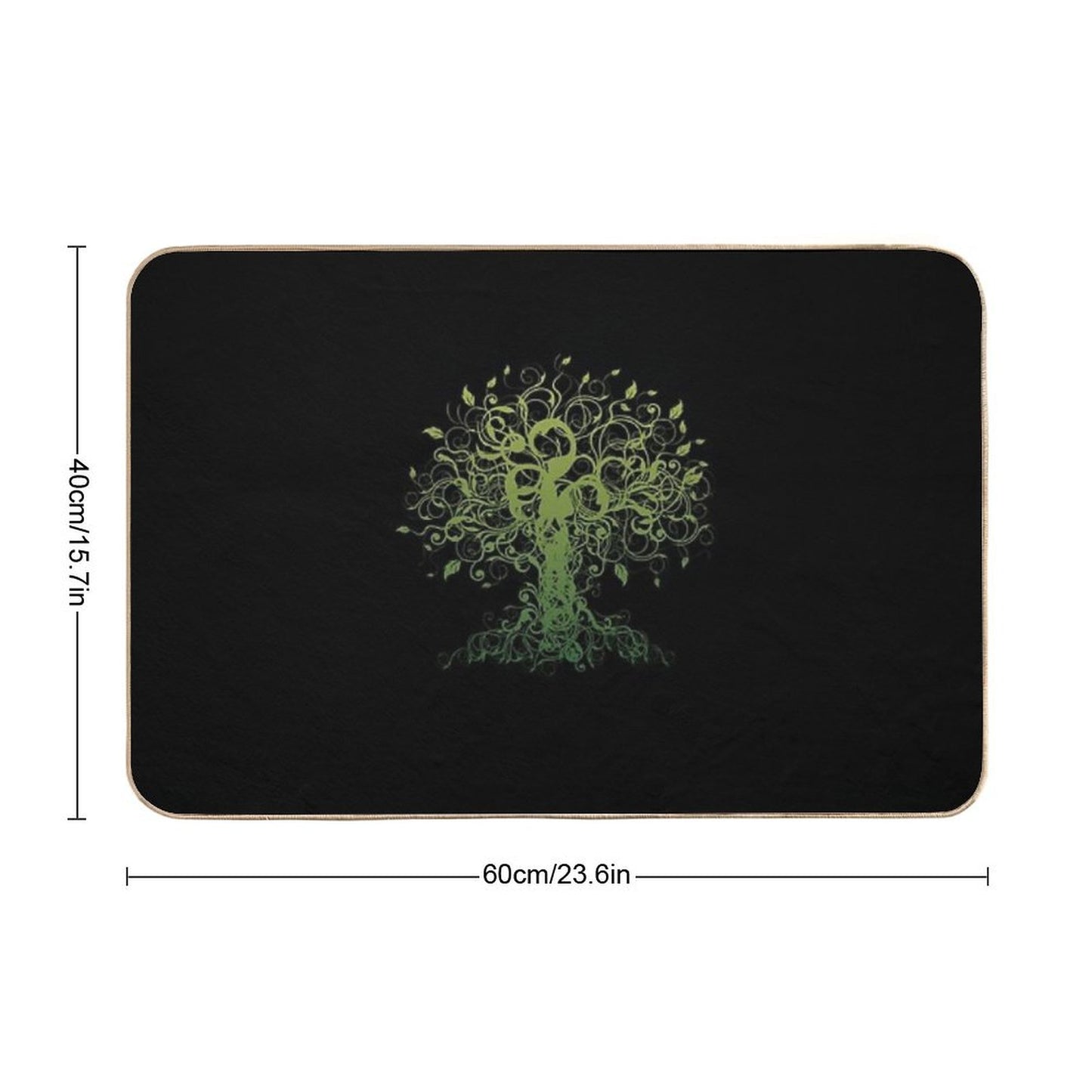 Meditate, Meditation, Spiritual Tree Yoga Bath Mat