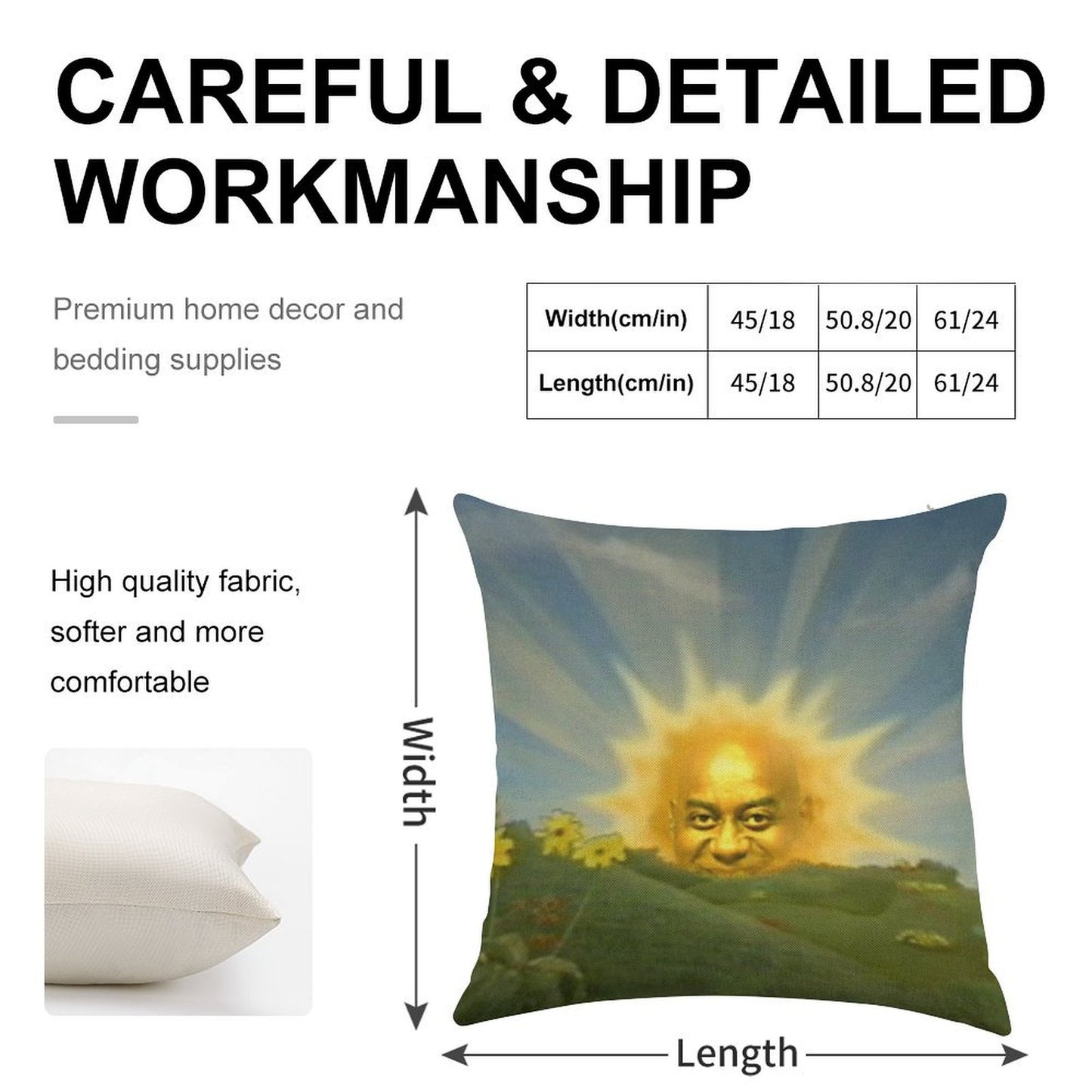 Ainsley Harriott in The Sun Linen Throw Pillow Cover