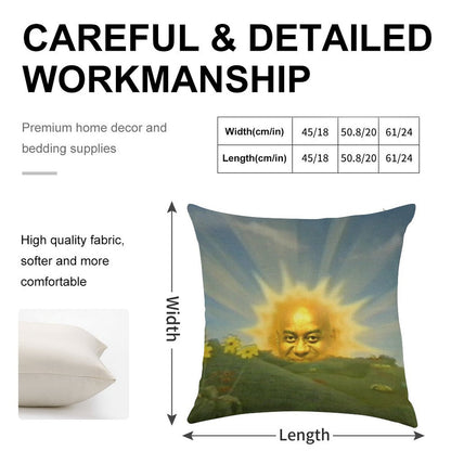 Ainsley Harriott in The Sun Linen Throw Pillow Cover