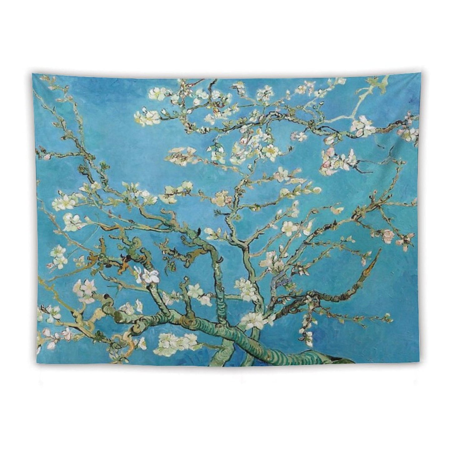 1890-Vincent Van Gogh-Almond Blossom-73.5x92 Tapestry