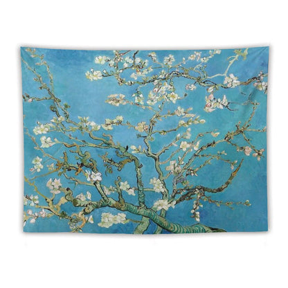 1890-Vincent Van Gogh-Almond Blossom-73.5x92 Tapestry