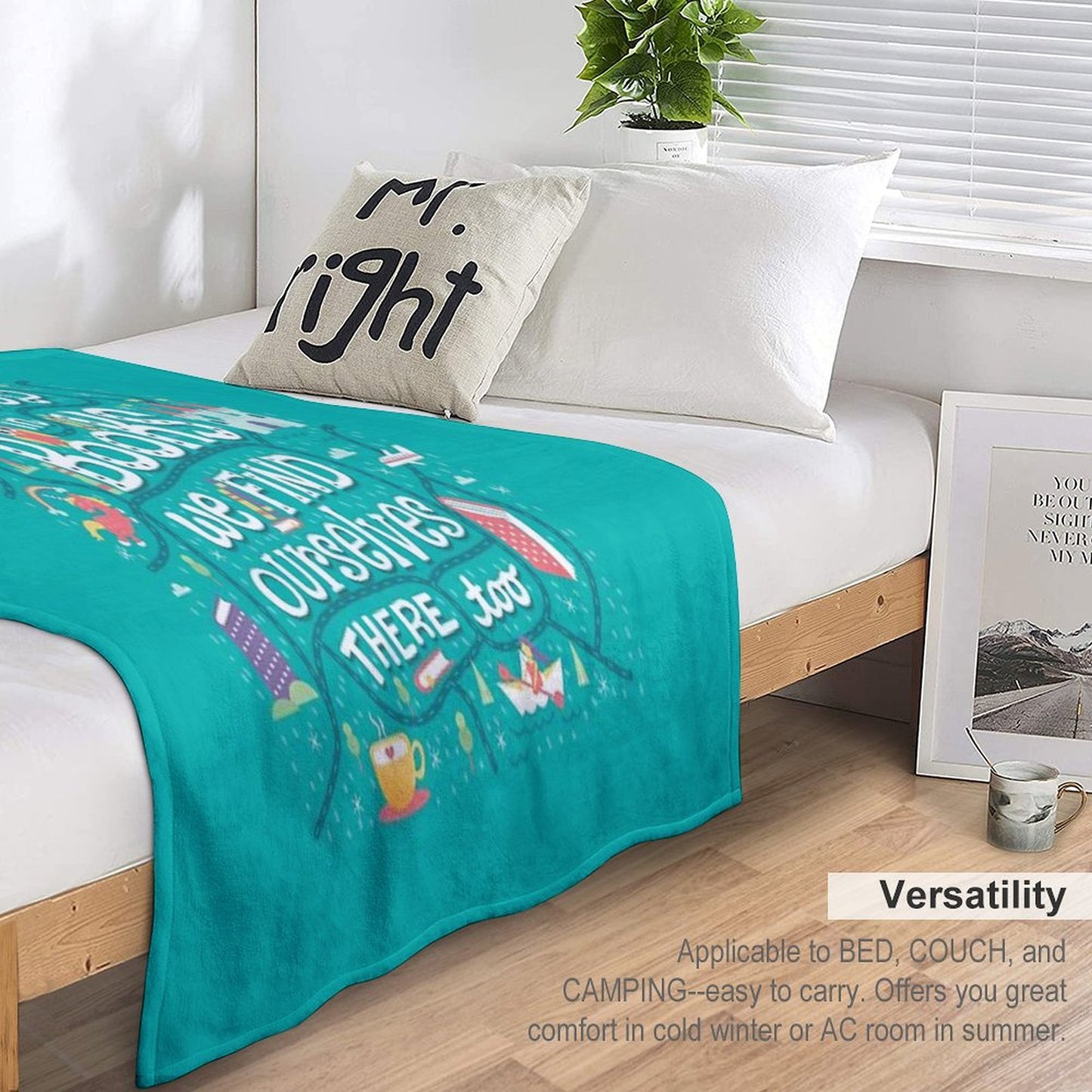 Lose Ourselves in Books Throw Blanket