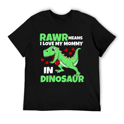 Kids I Love My Mommy Rawr Dinosaur Mom Mother&#39;s Day Toddler Boy T-Shirt