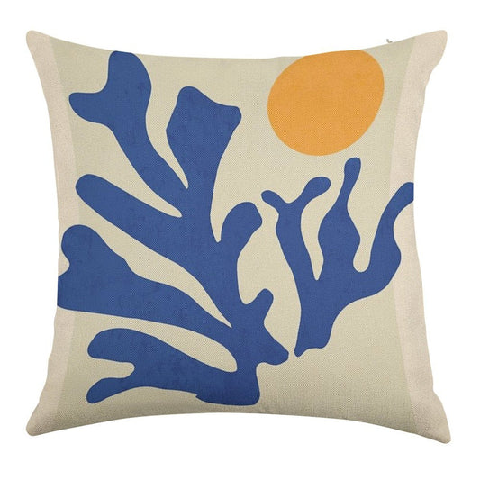 Sunshine Matisse Linen Throw Pillow Cover