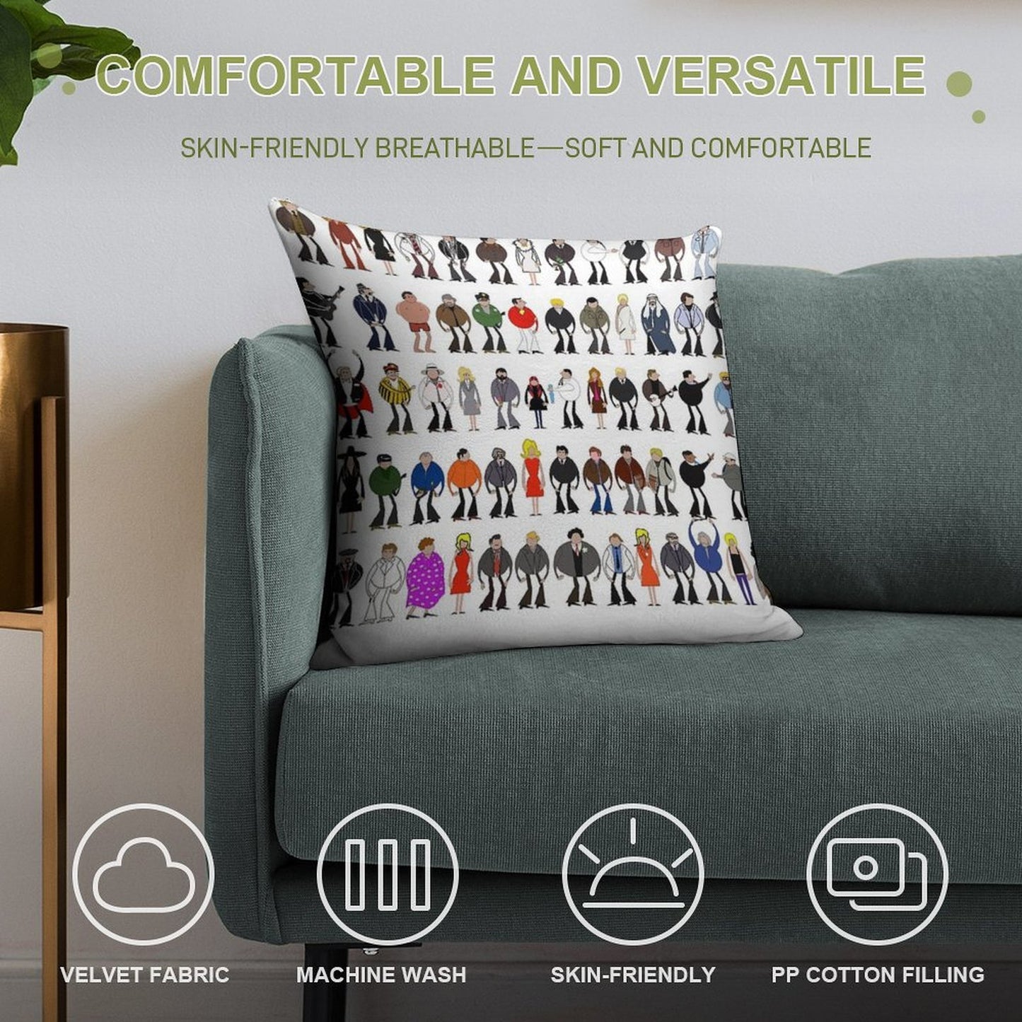 Columbo - The Murderers Soft Reinforced Edging Throw Pillow