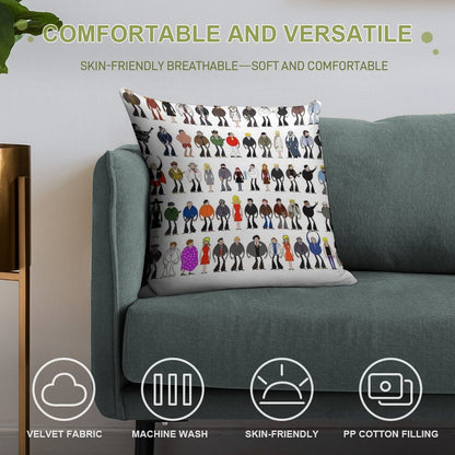 Columbo - The Murderers Soft Reinforced Edging Throw Pillow