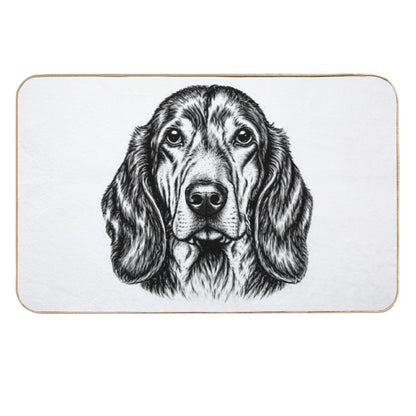 Basset Hound  Repositionable Bath Mat