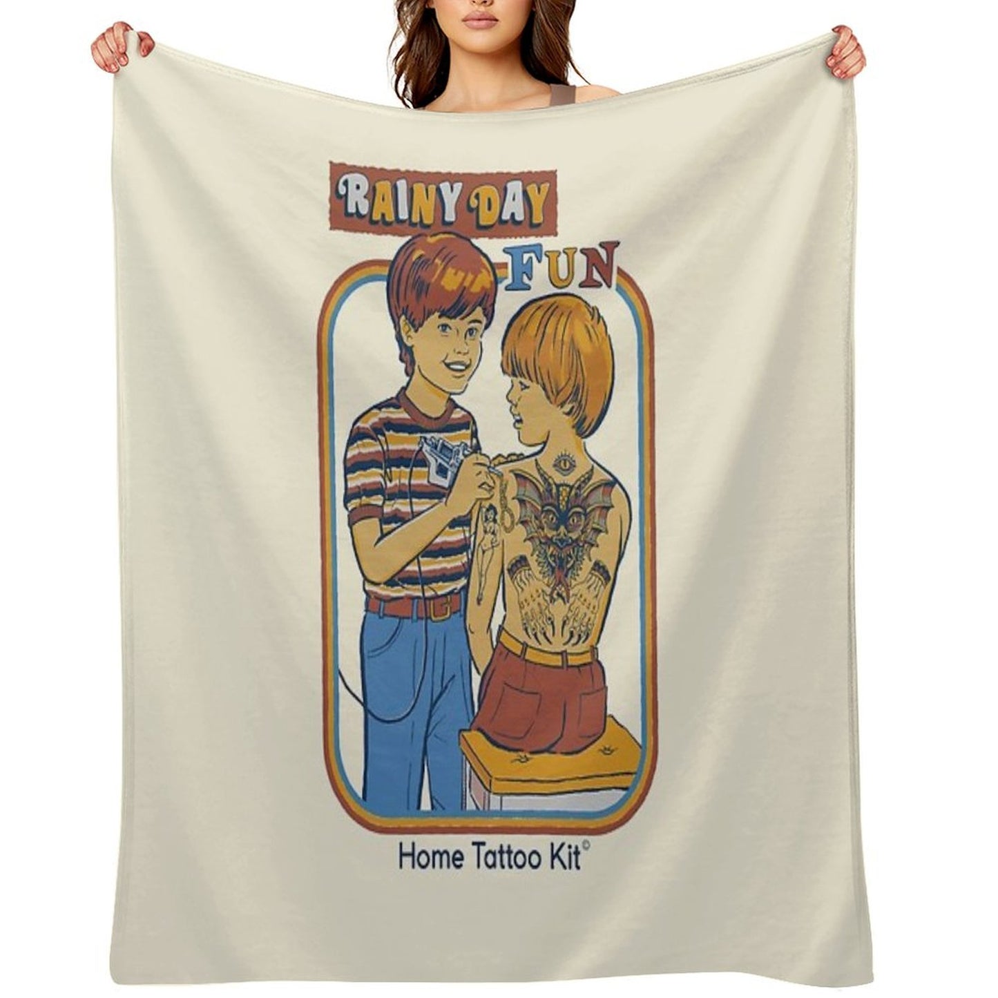 Rainy Day Fun Throw Blanket