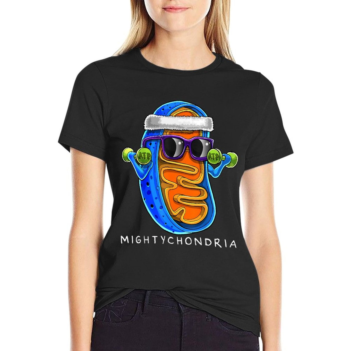 Mightychondria Cellular Biology Science Teacher Funny Gift T-Shirt
