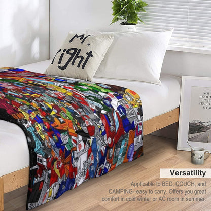 2022 Updated G1 Autobots Poster Throw Blanket