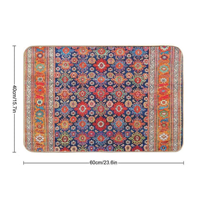 West Persian Antique Carpet Print Bath Mat