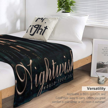 Nightwish 2 Loerrcok Human Nature World Tour 2022 Throw Blanket