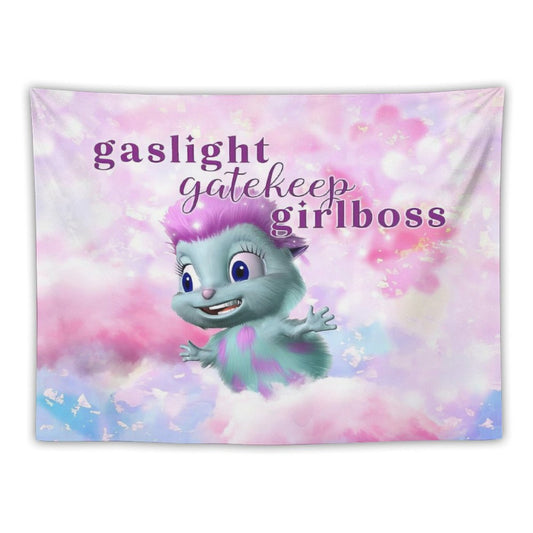 Bibble Beliefs - Gaslight Gatekeep Girlboss Tapestry
