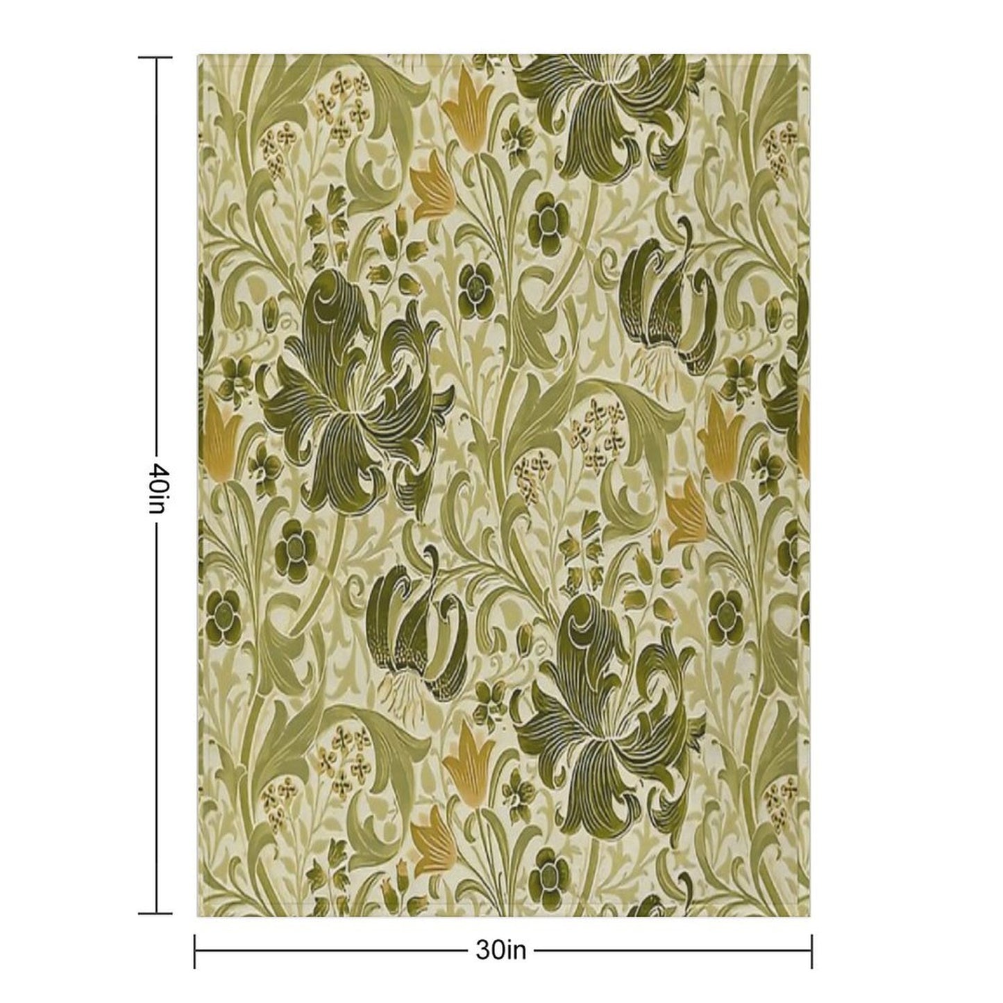 William Morris - Honeysucklea 'No,02. Throw Blanket
