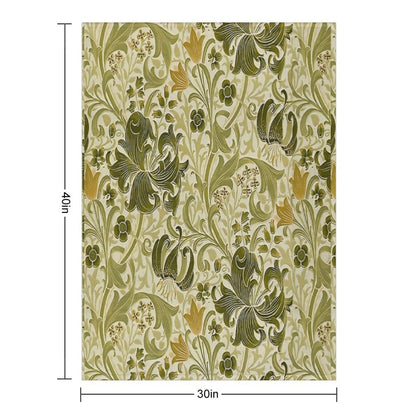 William Morris - Honeysucklea 'No,02. Throw Blanket