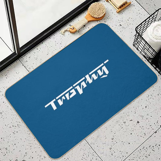 MZ Trophy Logo (white)  Repositionable Bath Mat