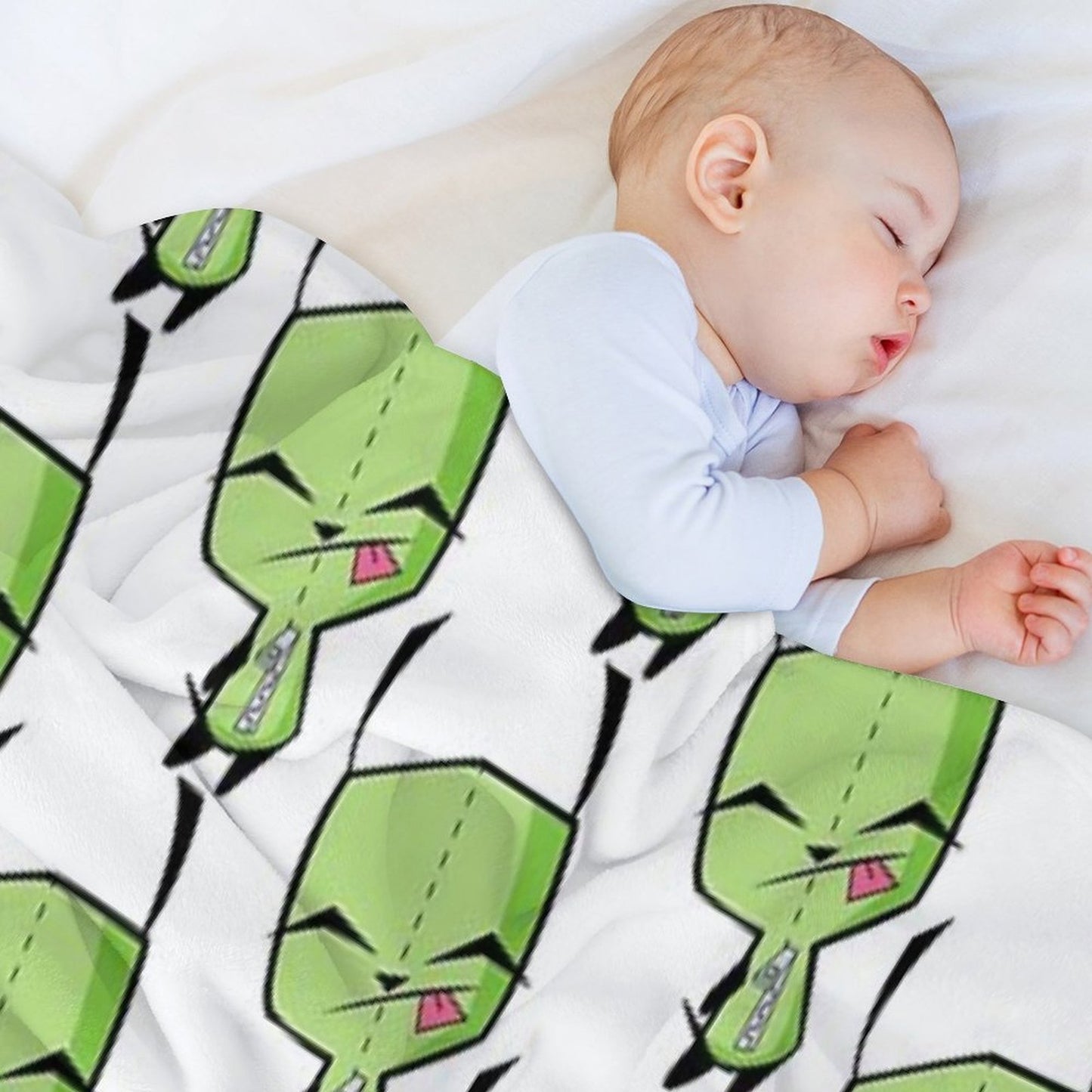 Invader Zim's GIR Throw Blanket