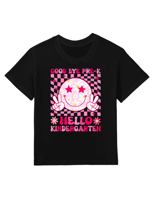 Goodbye PreK Hello Kindergarten Last Day of Pre K Graduation Kids T-Shirt