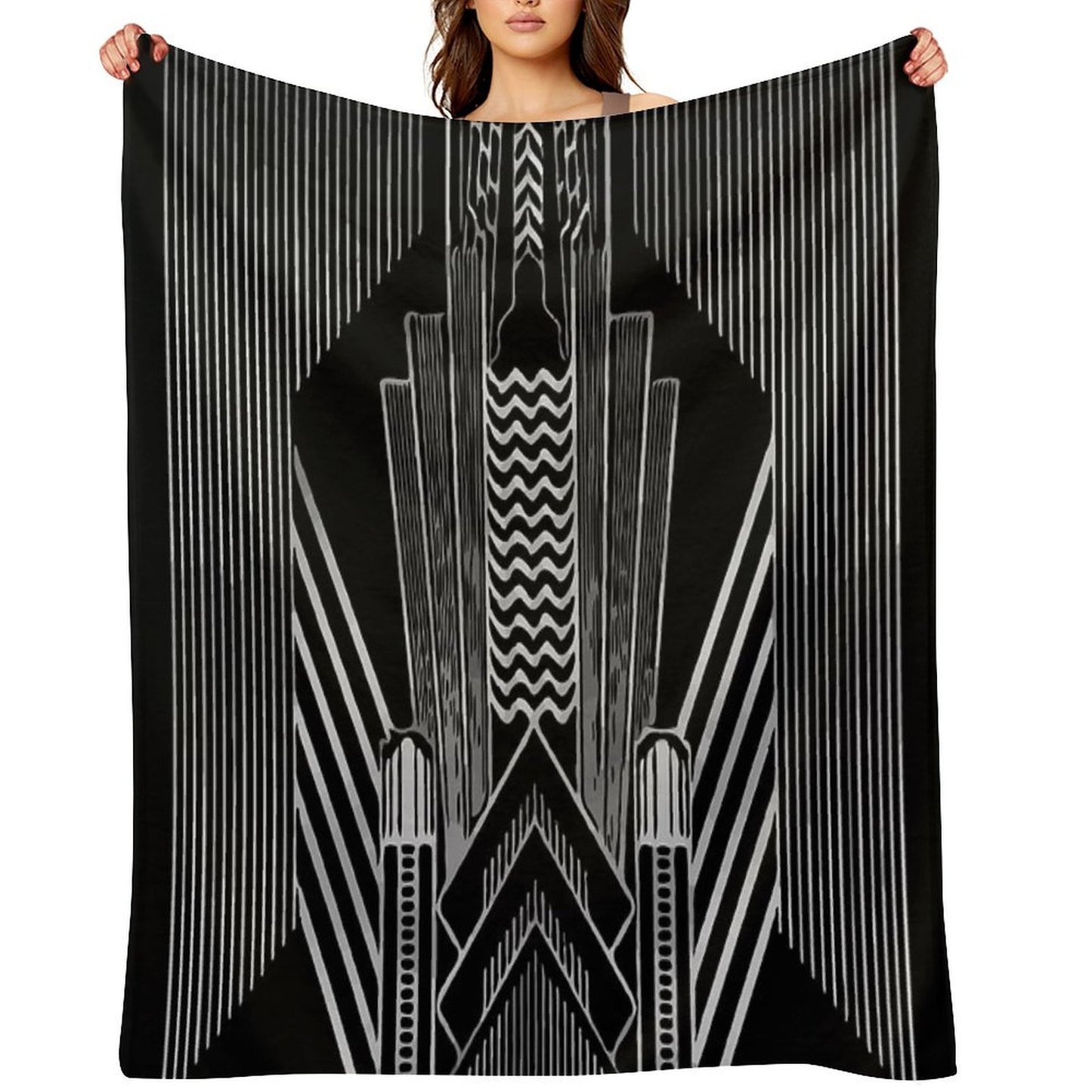 Art Deco Throw Blanket