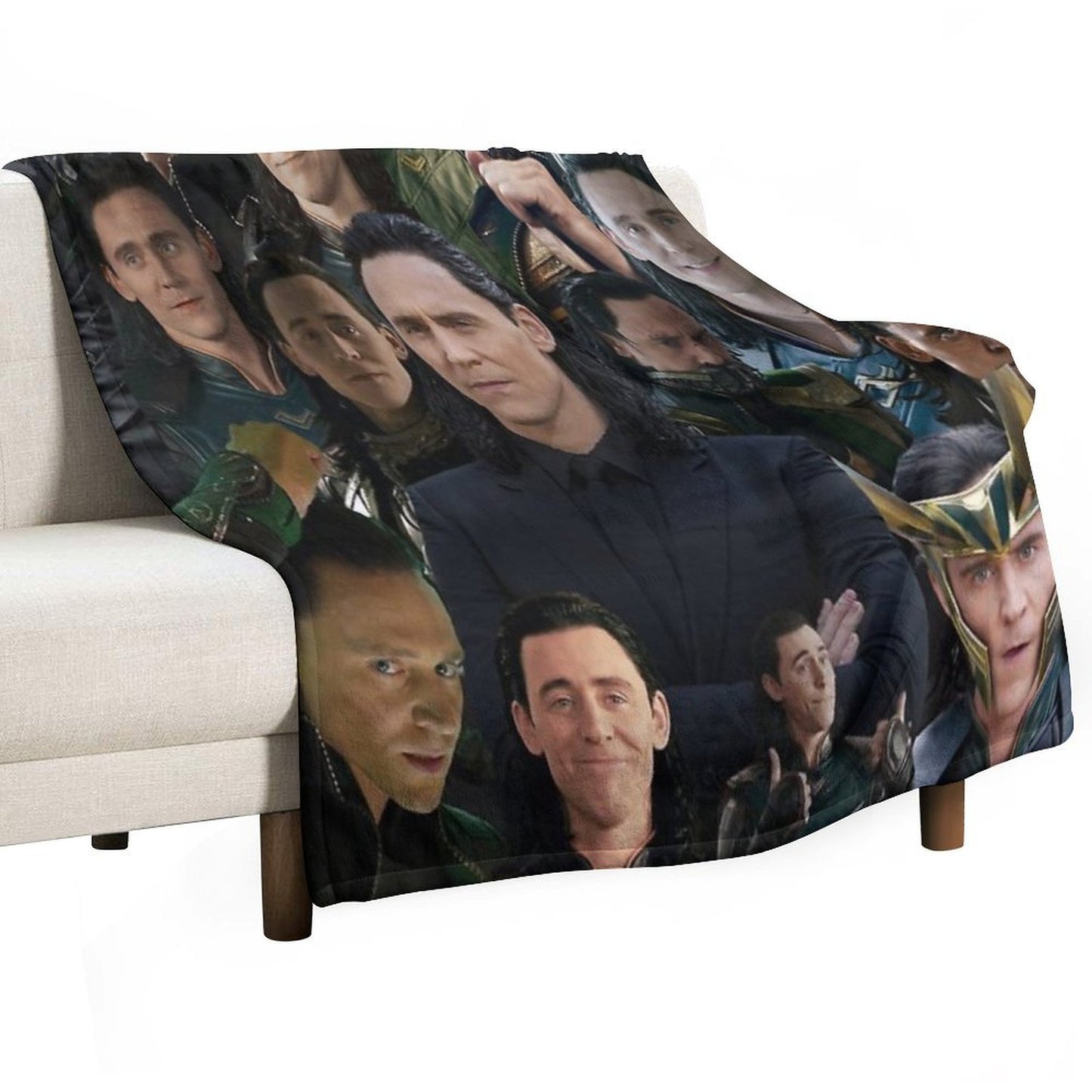 Tom Hiddleston Collage Throw Blanket