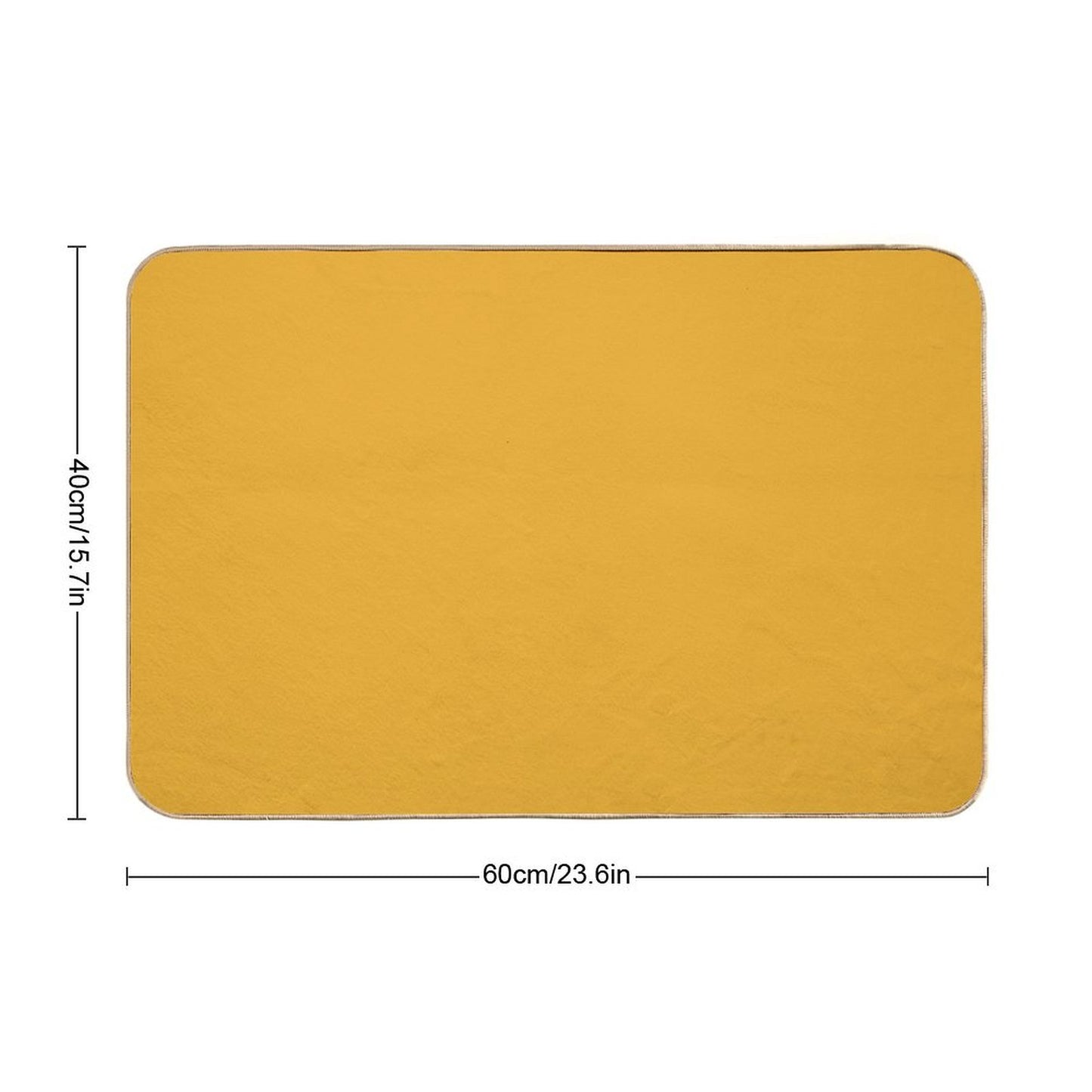 Best Seller Dark Golden Yellow Mustard Solid Color Coordinates With Coloro Mellow Yellow 034-70-33 Bath Mat
