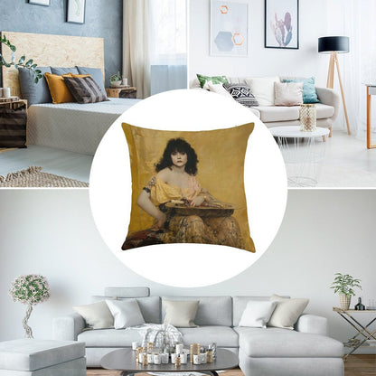 WWDITS Nadja HD Linen Throw Pillow Cover