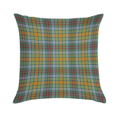 O'Brien Tartan Pattern Colorful Irish Plaid Soft Luxury Feel Throw Pillow