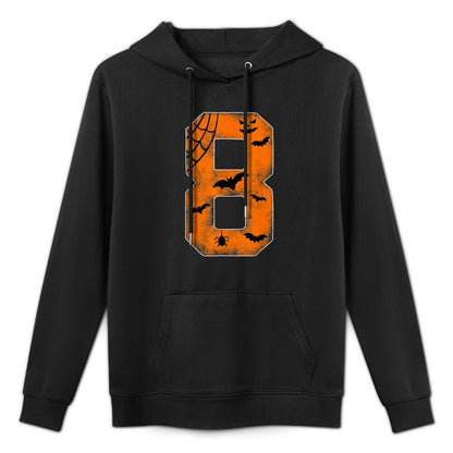 Number 8 8th Birthday Boy Eight Halloween Happy Birthday Versatile Streetwear Hoodie