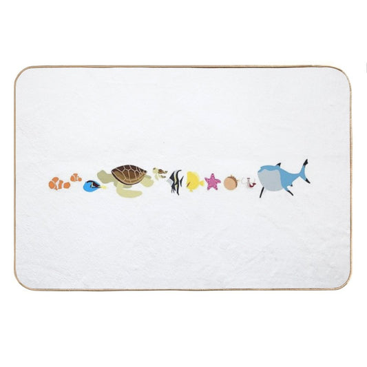 Finding Nemo Character Illustration Bath Mat