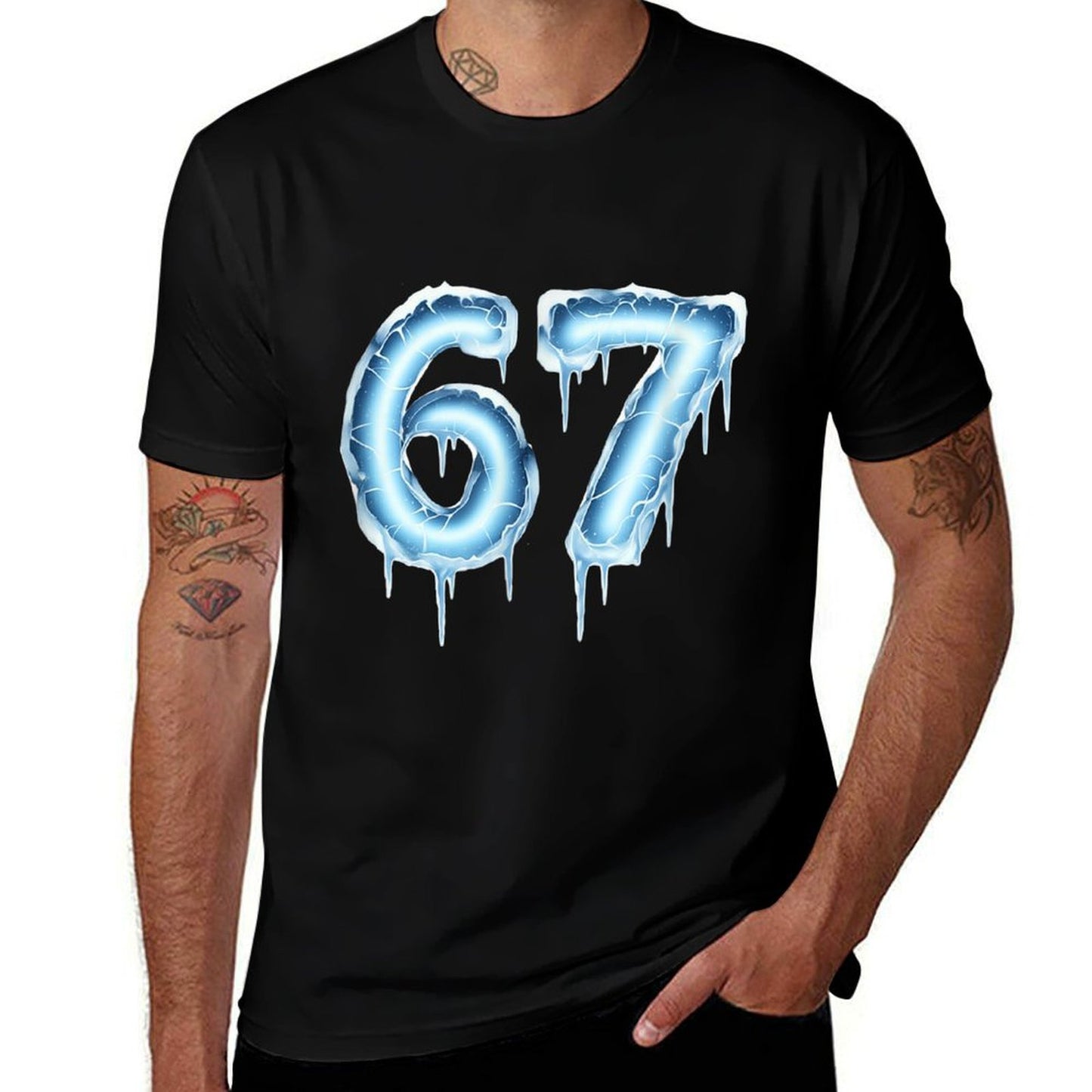 Funny Six Seven 6 7 Meme Winter Unique Cool 6 7 Christmas  Eco-friendly Material T-Shirt