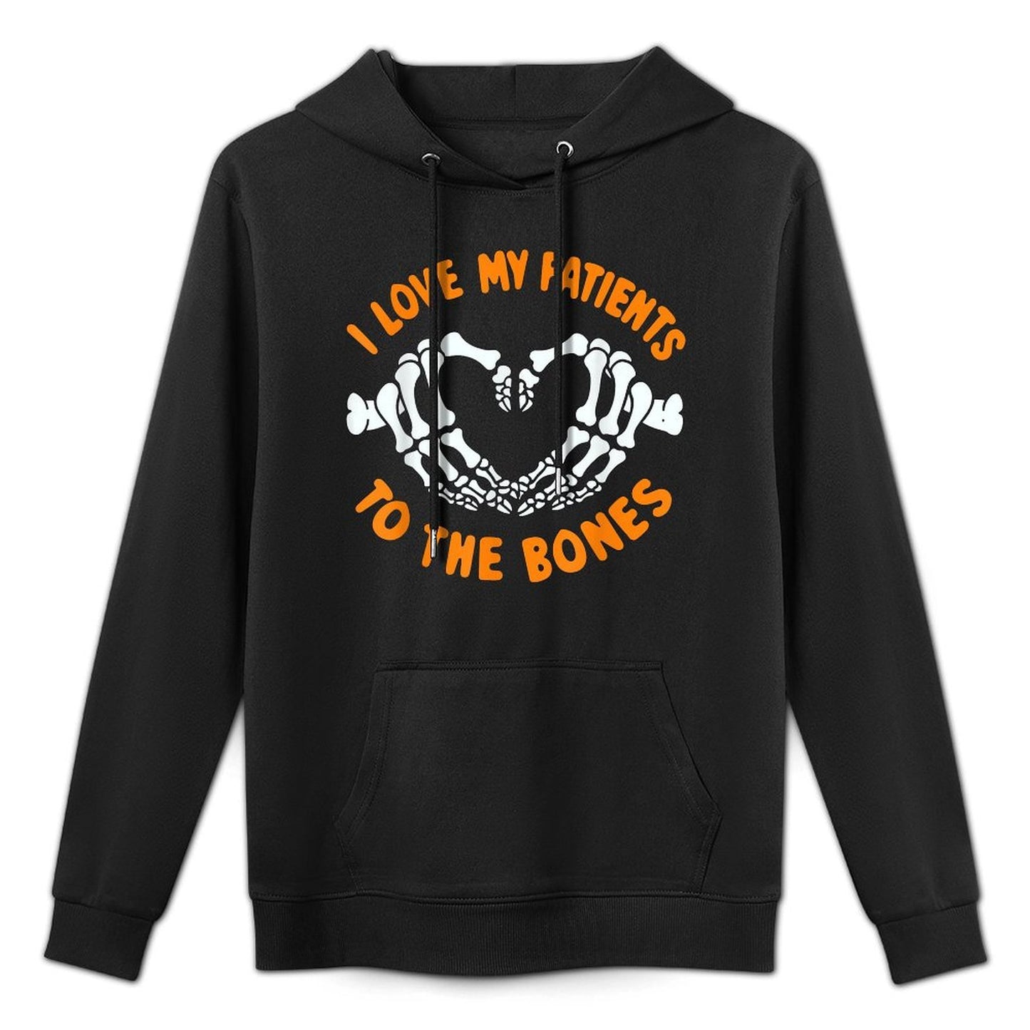 I Love My Patients To The Bones Chiropractor Halloween Breathable Fabric Hoodie