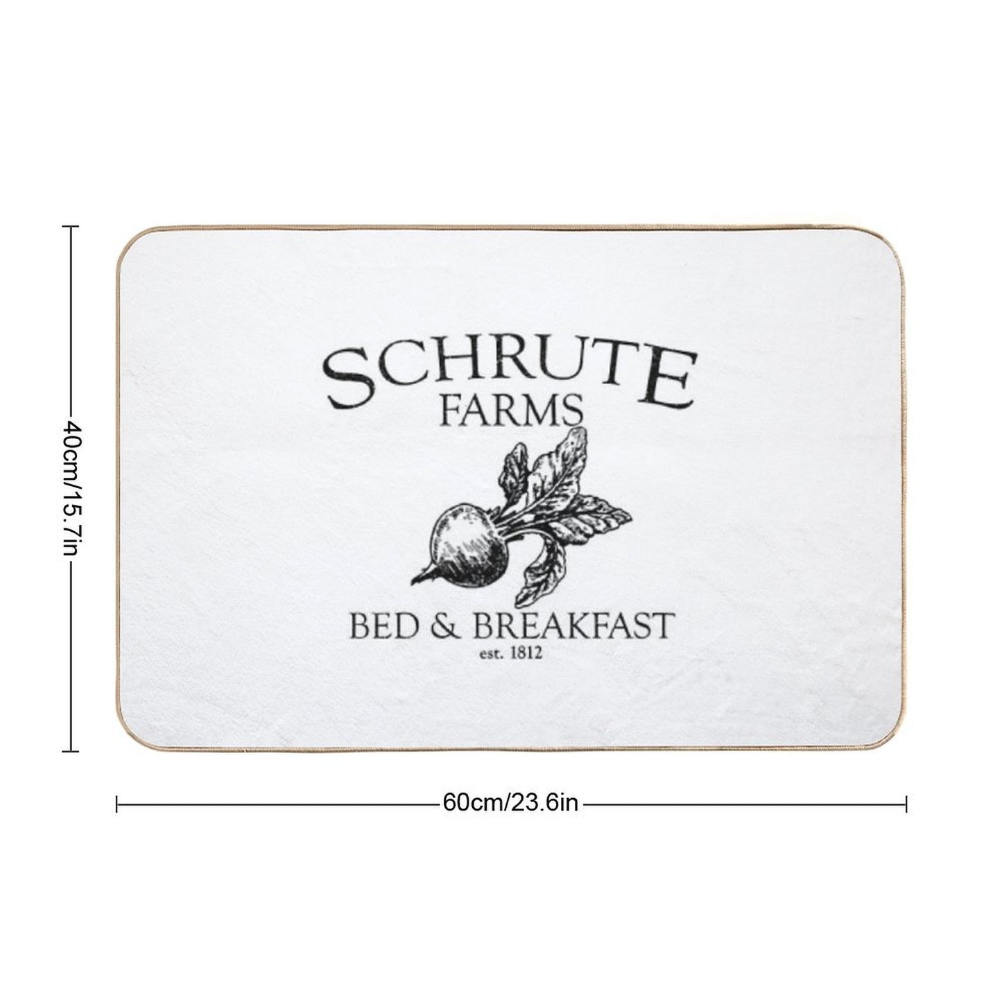 Schrute Farms Funny Office Bath Mat
